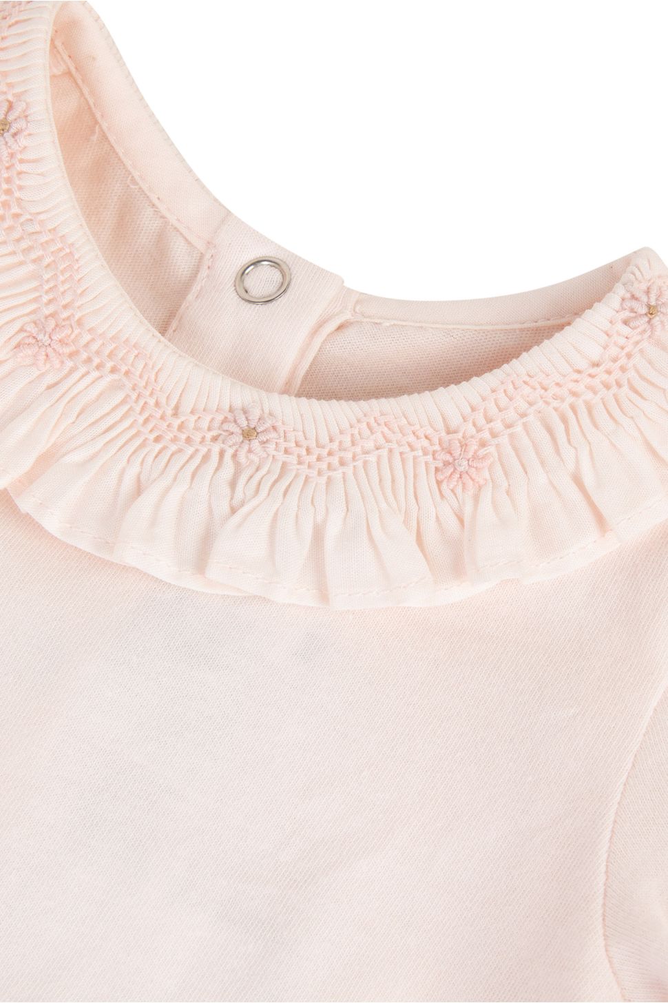 Bodysuit with Floral Collar
