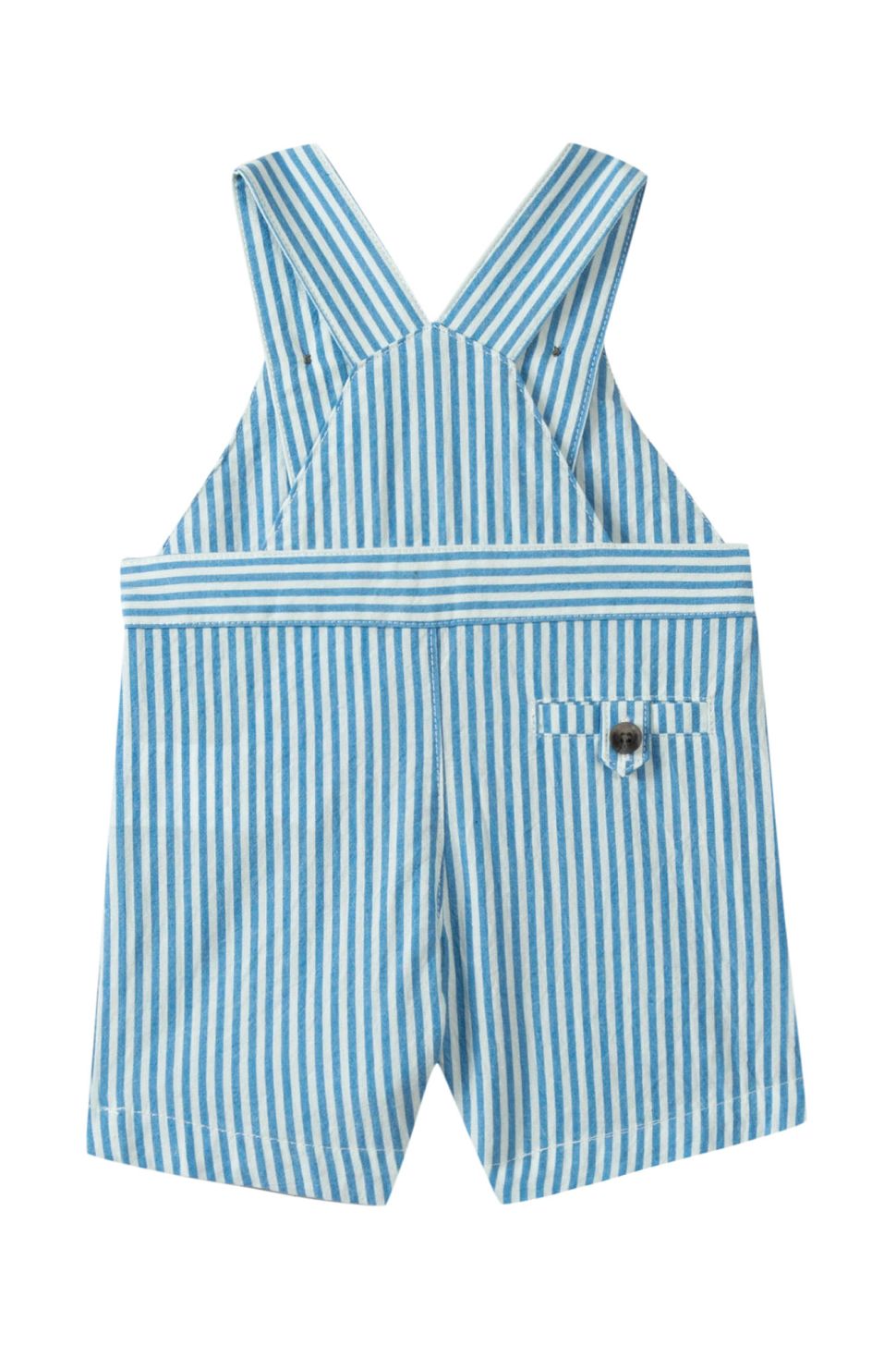 Striped Dungaree Pants