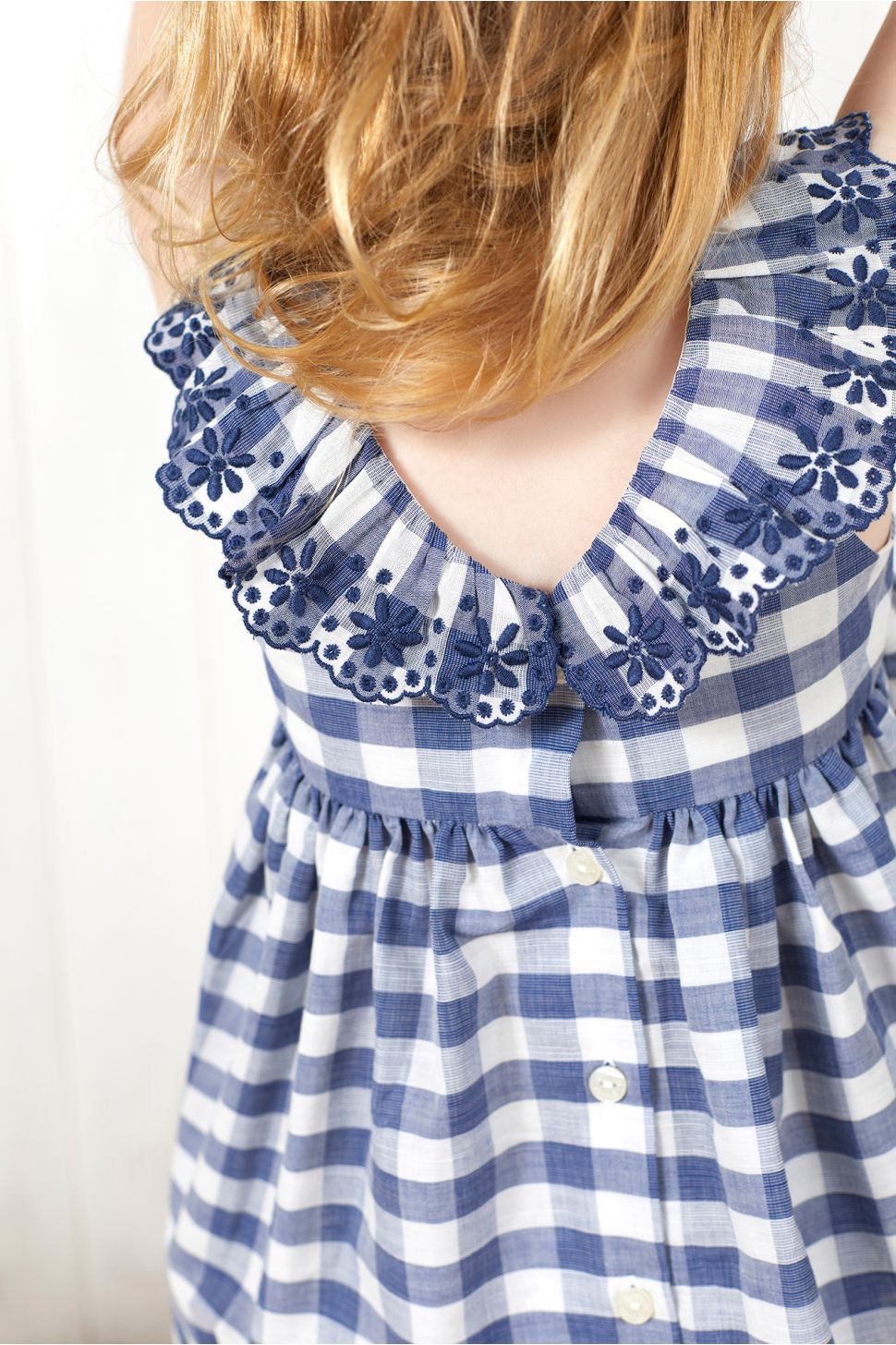 Checkered Dress with Ruffles