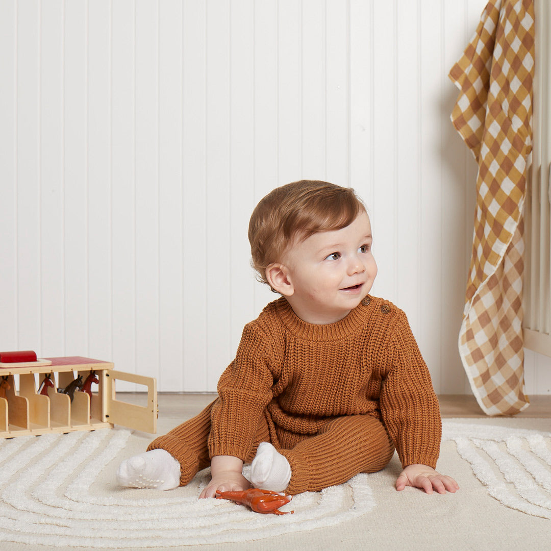 Light Grey Knit Pants