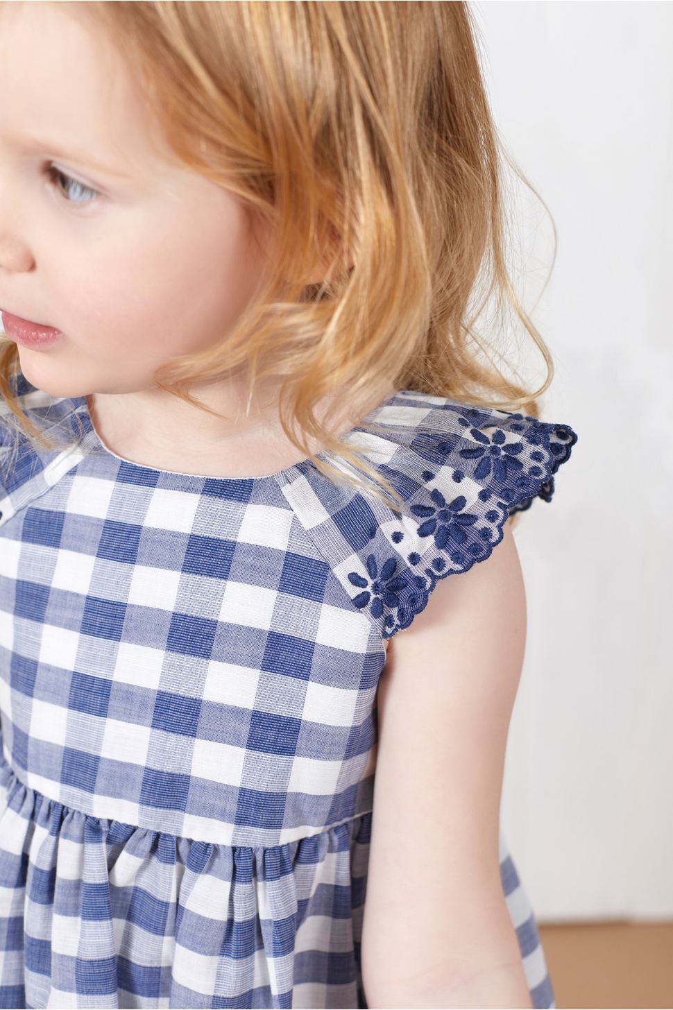 Checkered Dress with Ruffles