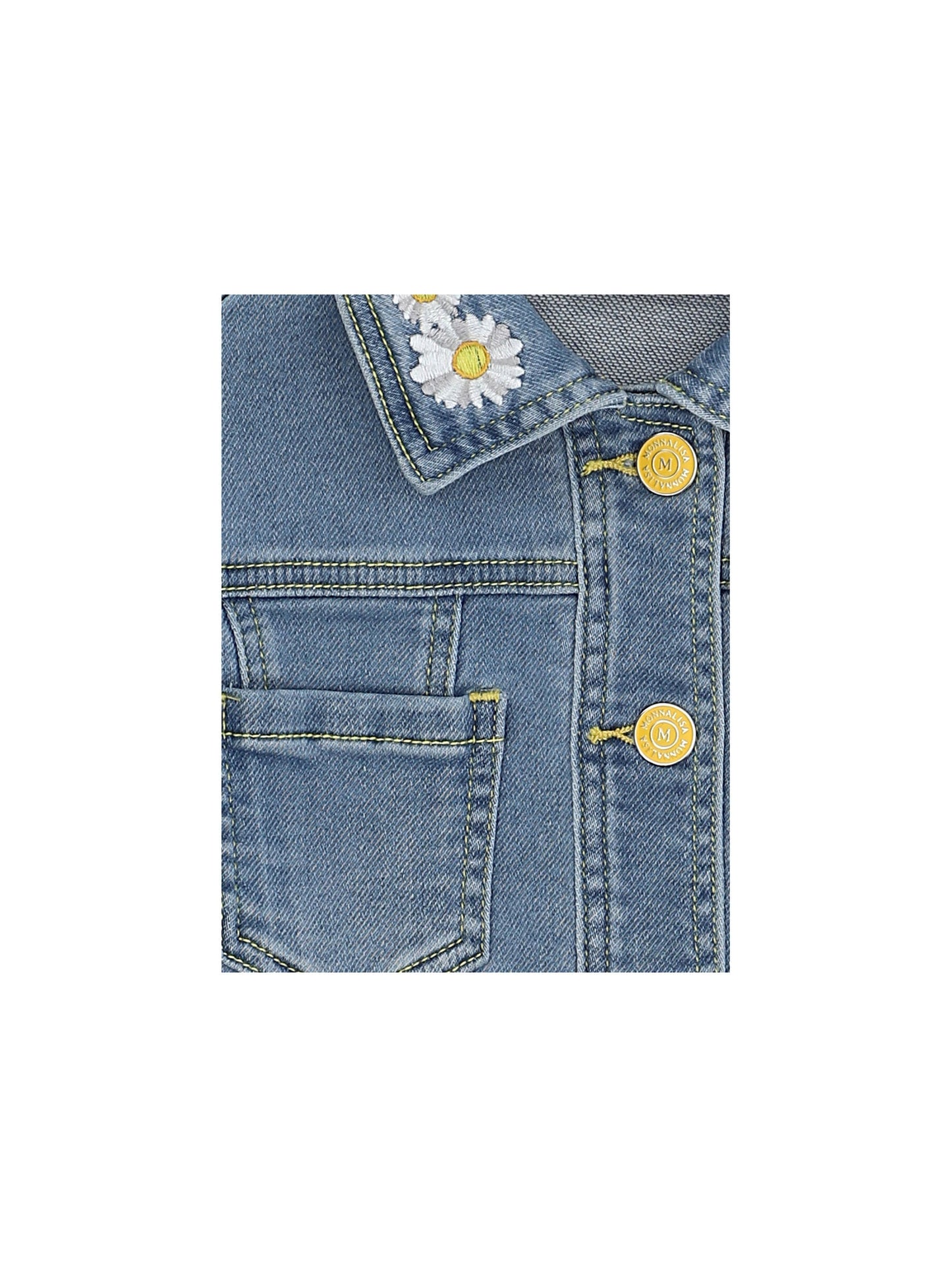 Denim Jacket with Tweety and Daisies