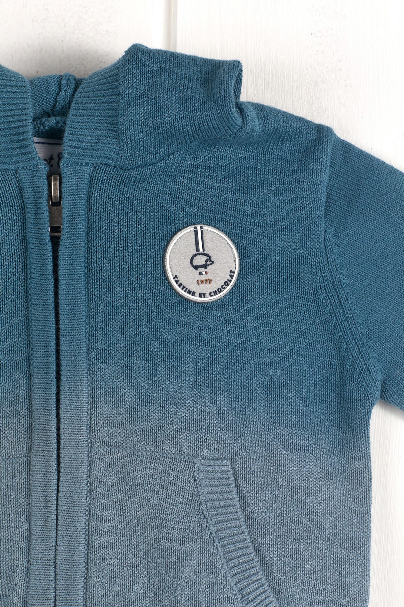 Dip Dyed Knit Hoodie