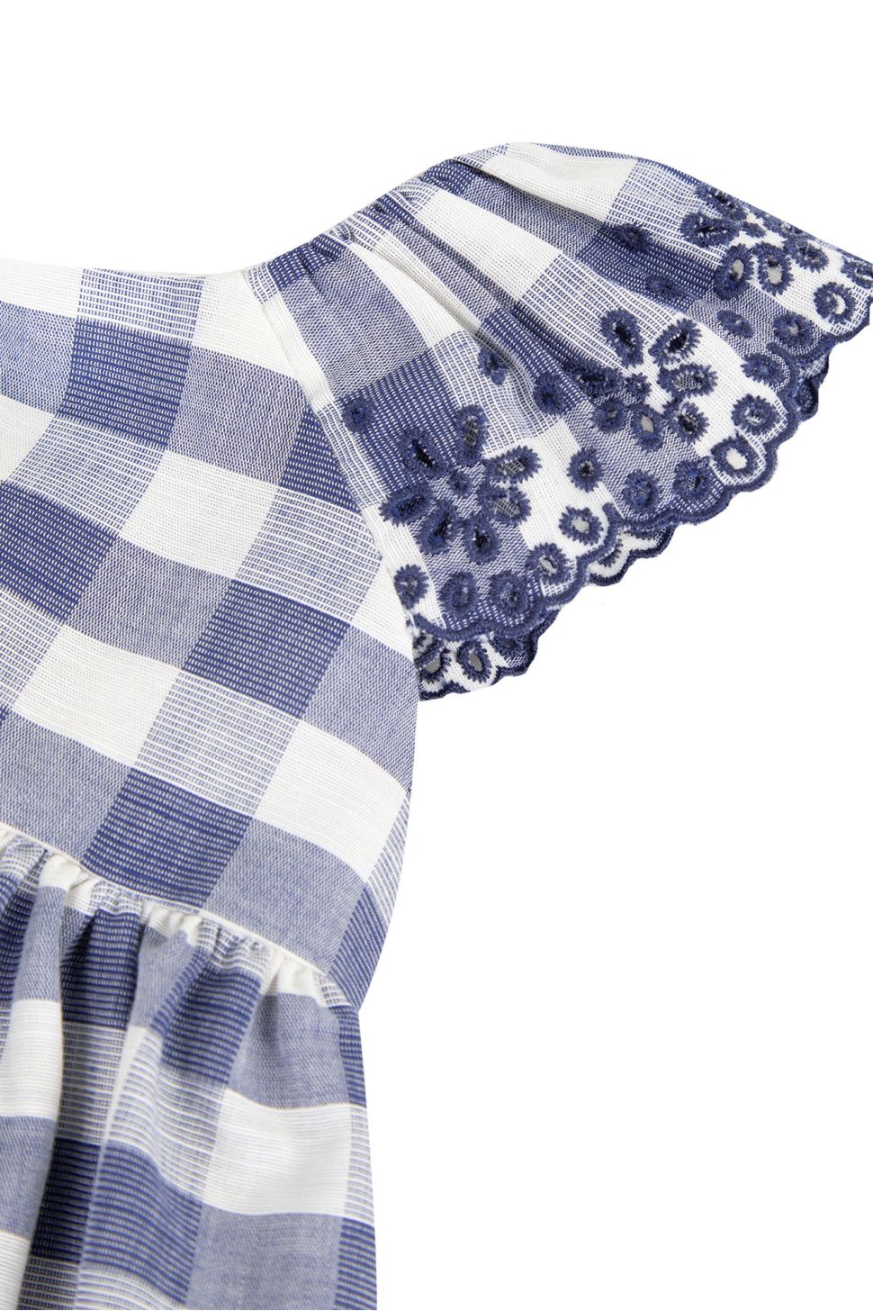 Checkered Dress with Ruffles