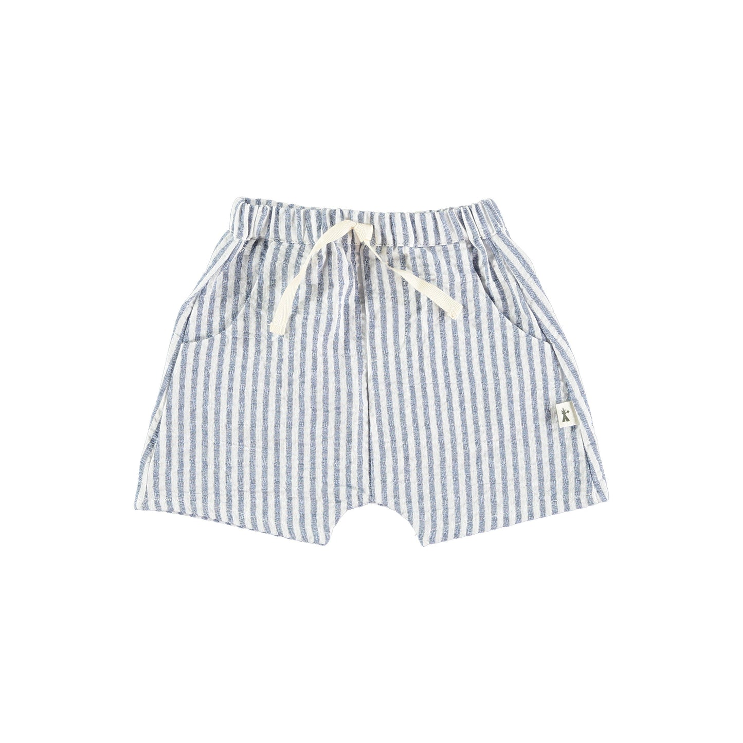 Striped Shorts White/ Light blue