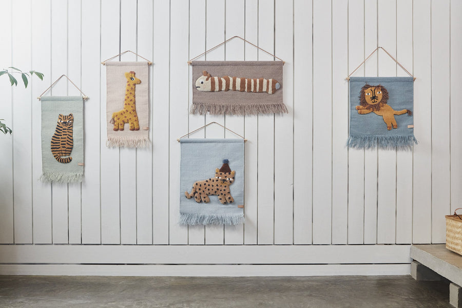 WALLHANGER - GIRAFFE - ROSE