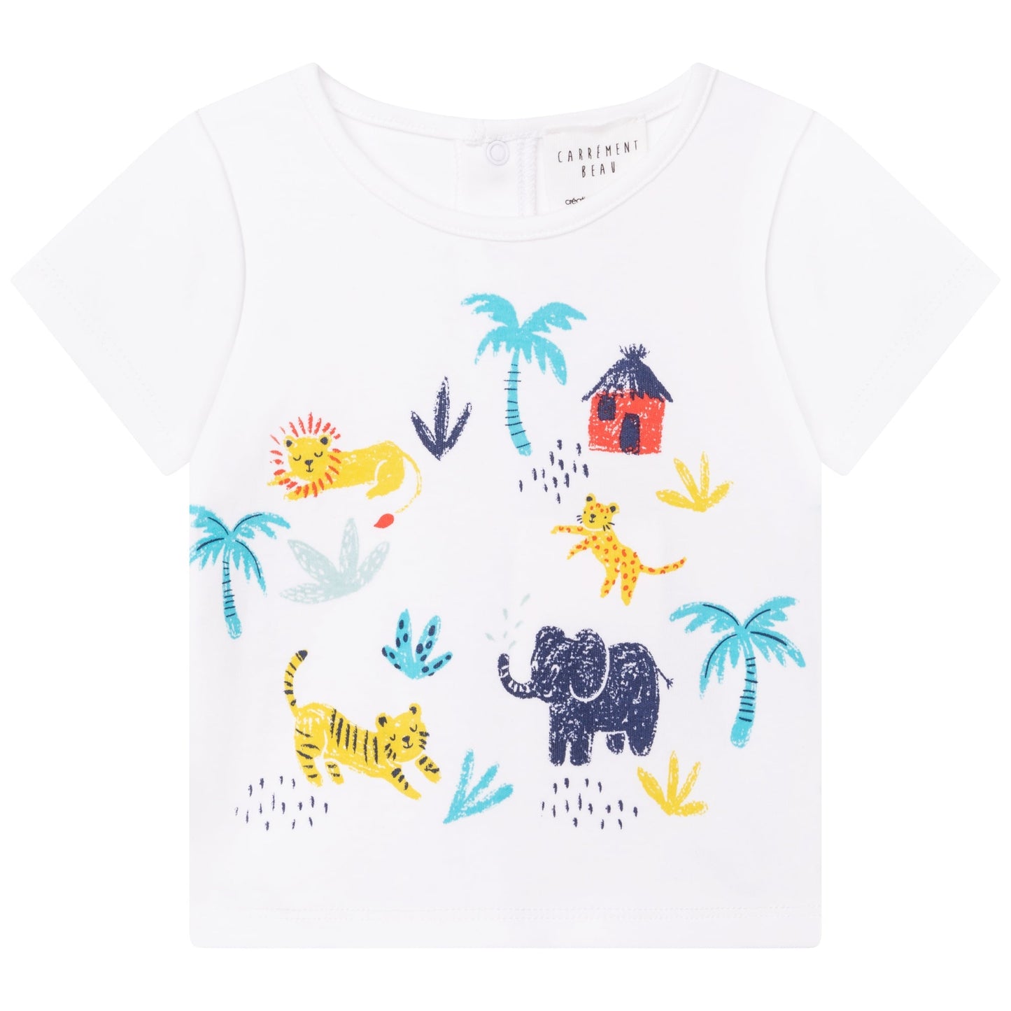 Safari Animals T-Shirt and Shorts Set Organic Cotton