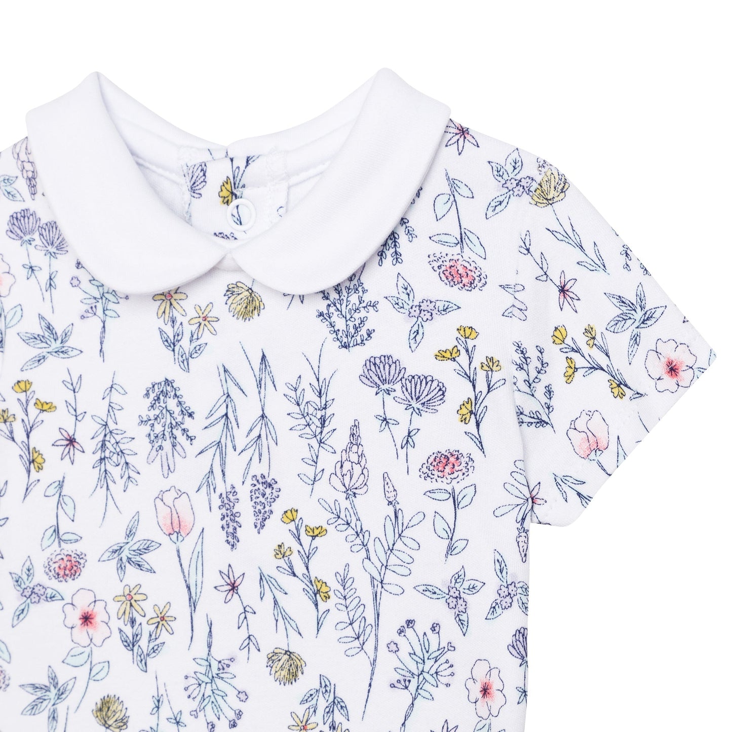 Flowers Onesie Organic Cotton