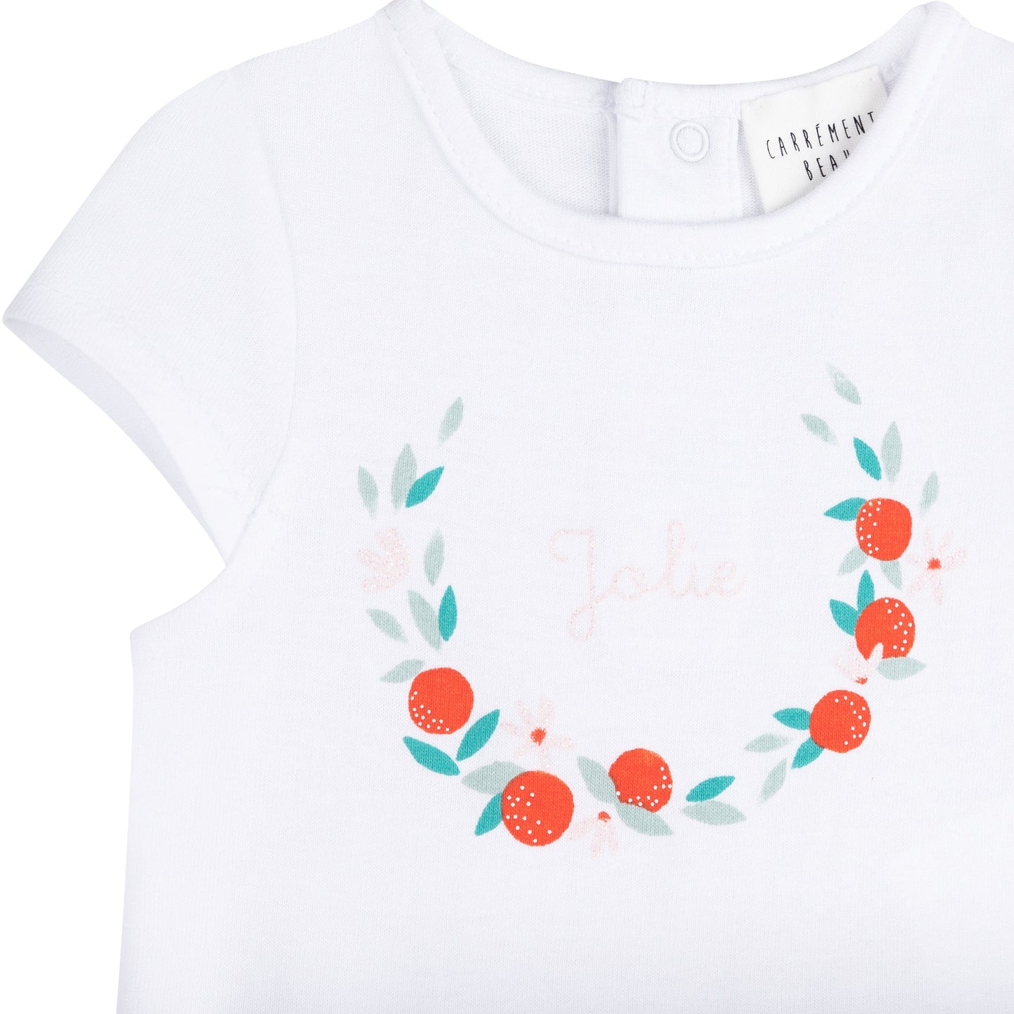 Flowers T-Shirt and Sweatpants Set Organic Cotton