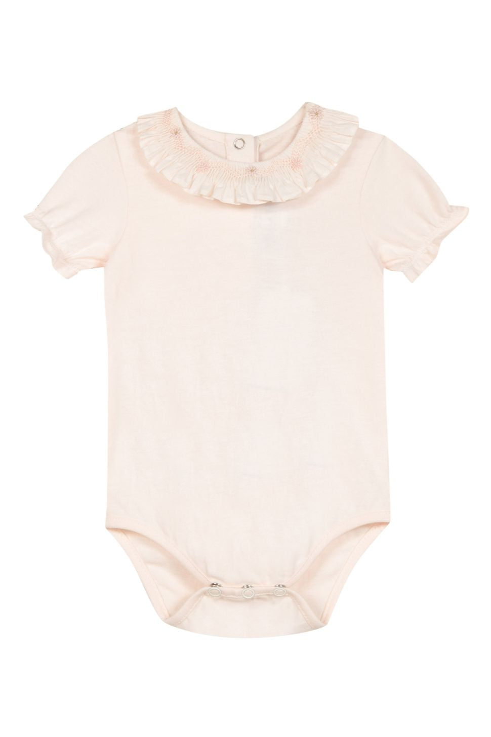 Bodysuit with Floral Collar
