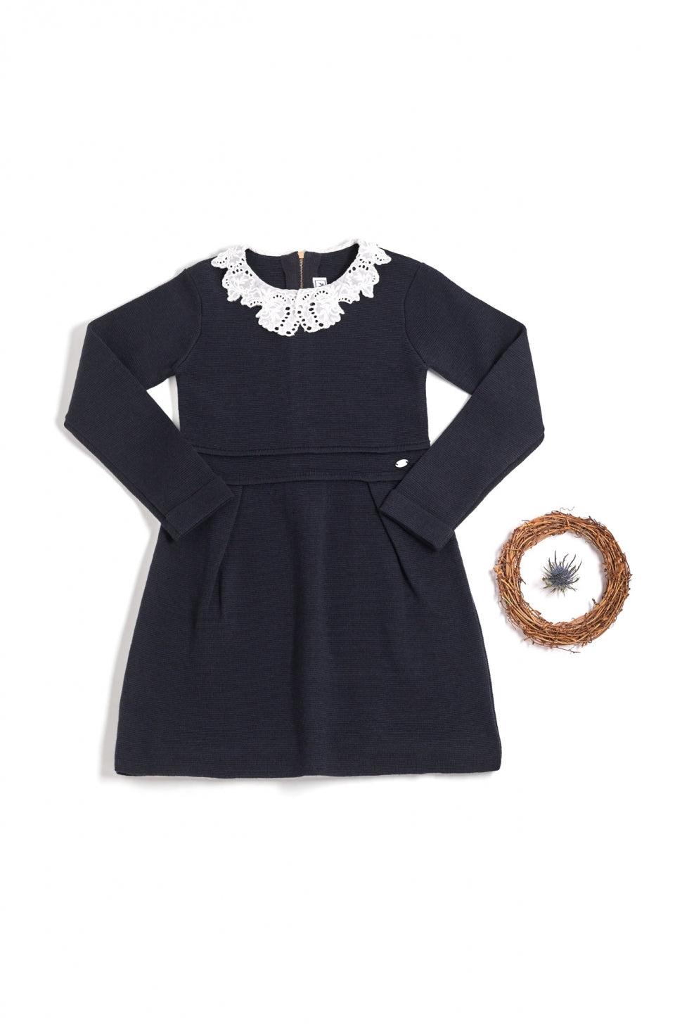 Girls' Navy blue Knit Dress