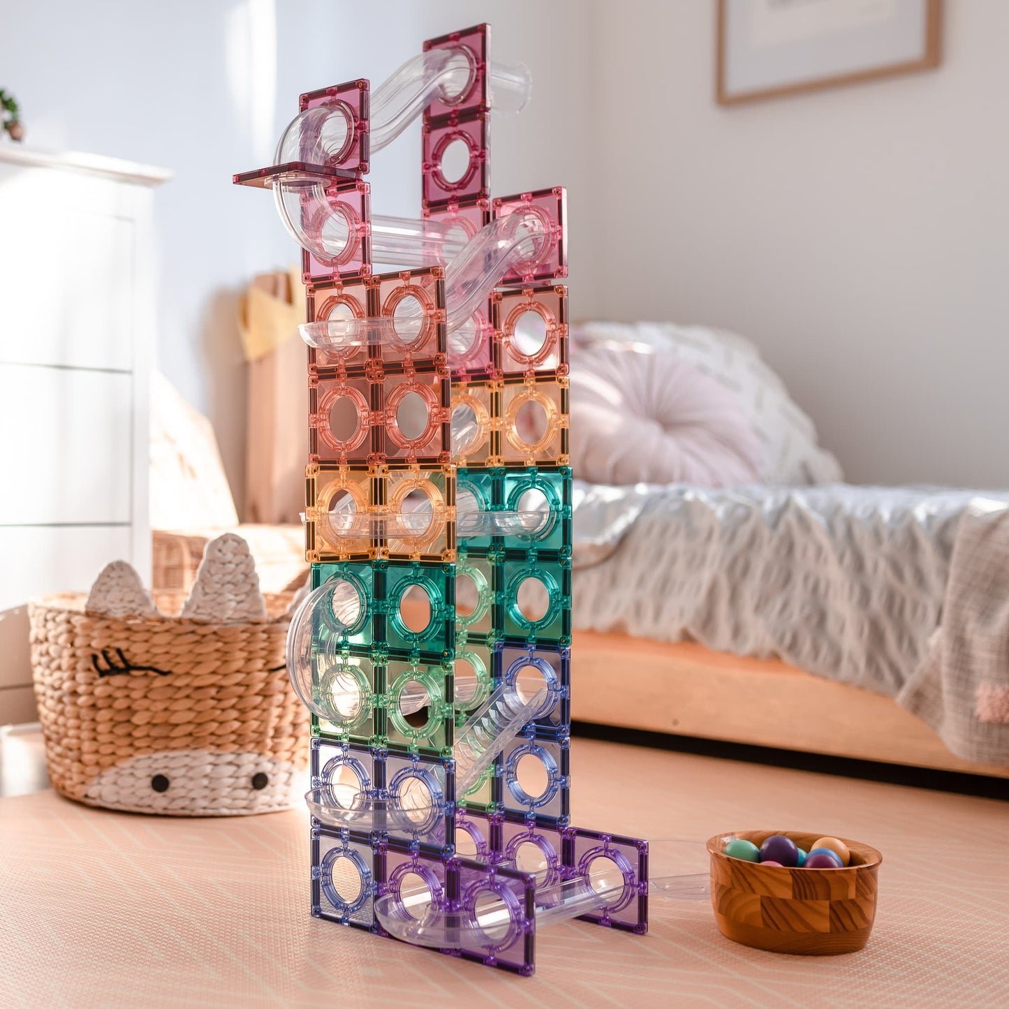 CONNETIX | 106 Piece Pastel Ball Run Pack