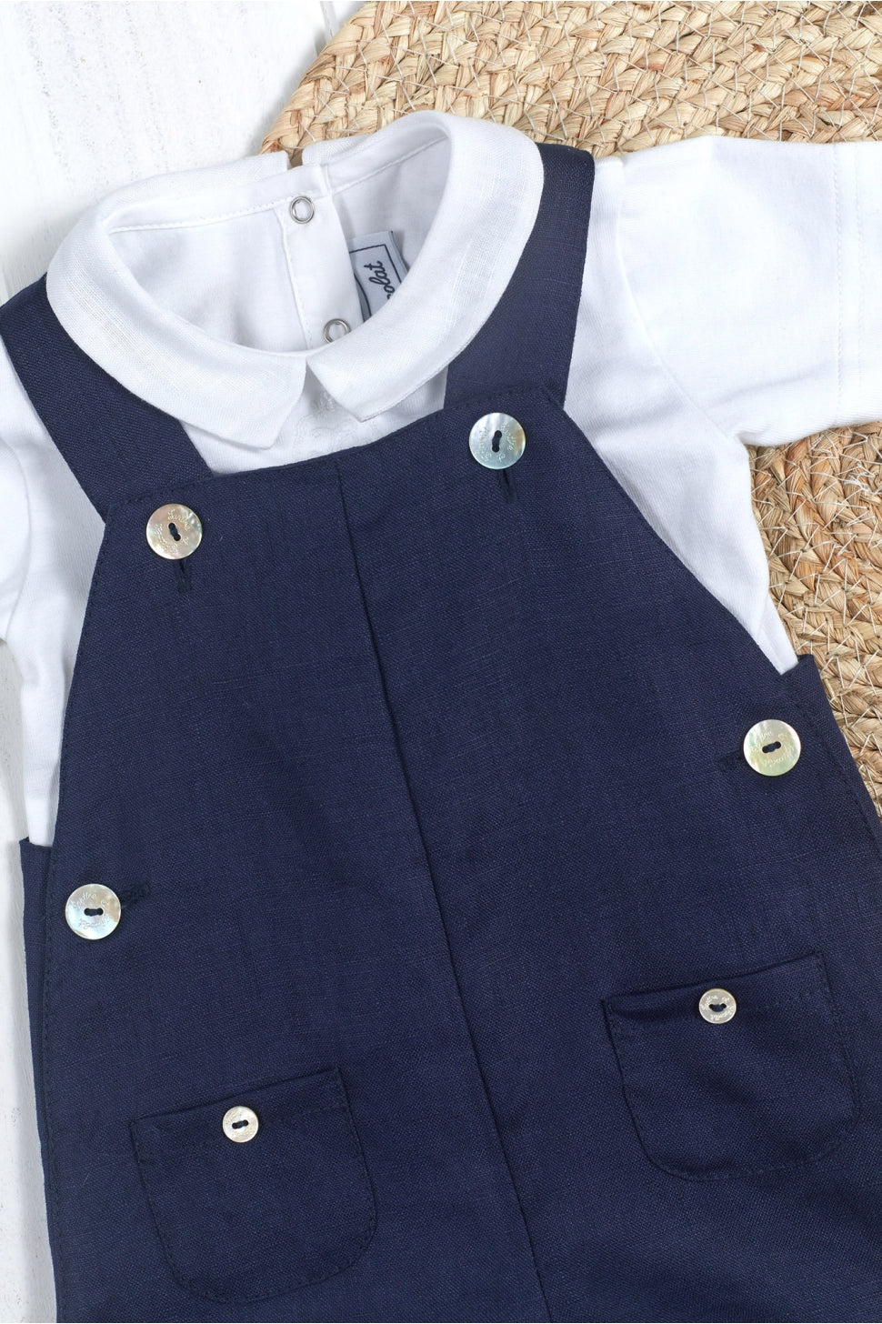 Linen Dungaree Pants