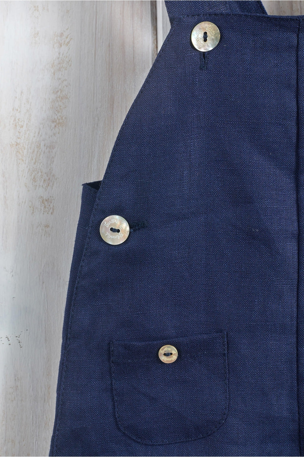Linen Dungaree Pants