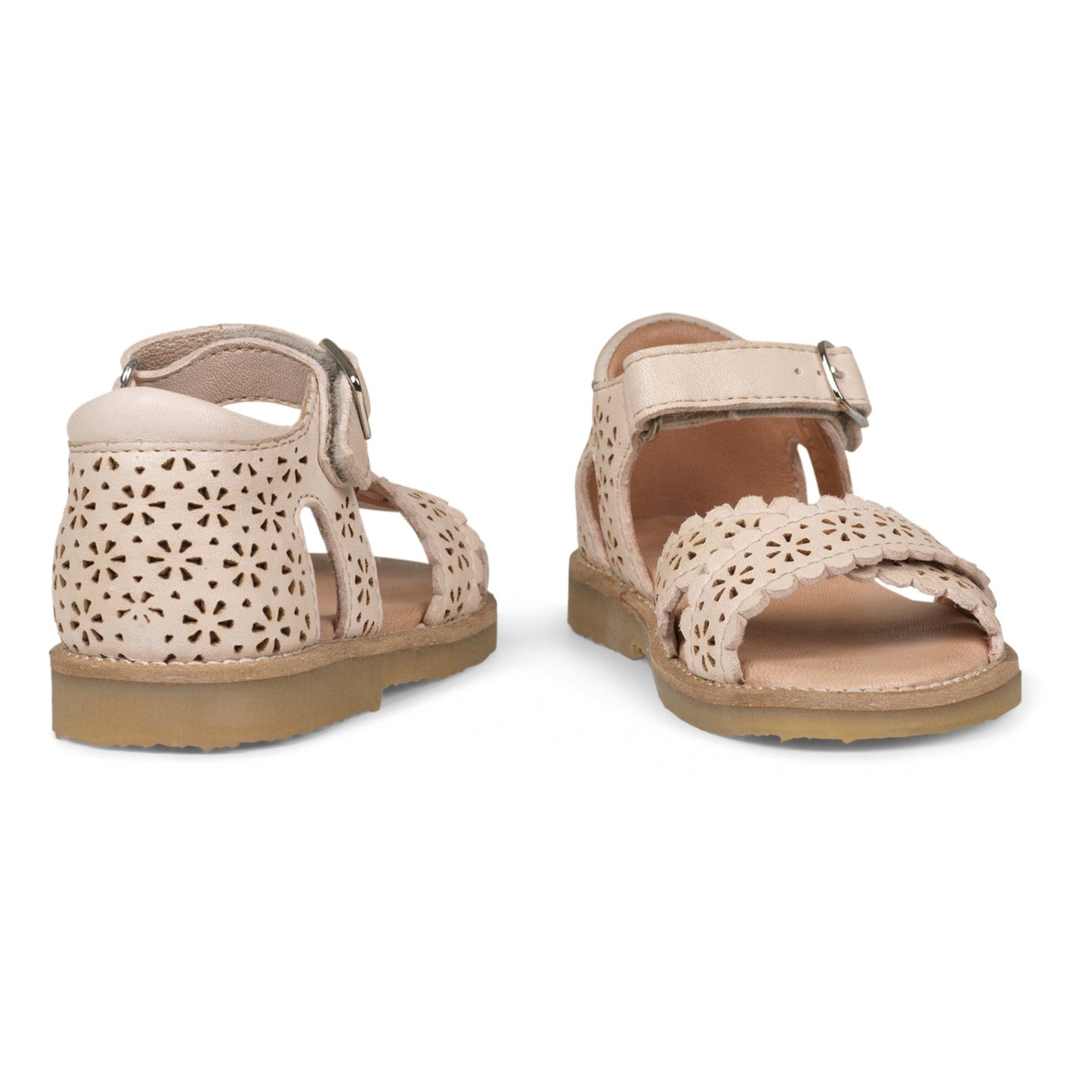 Crossover Scallop Flower Sandal Shoes