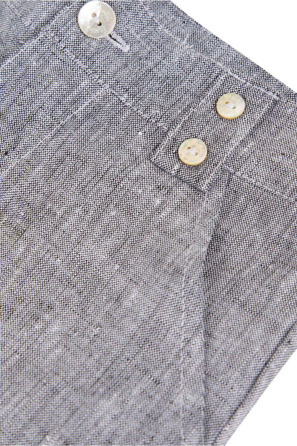Anthracite Linen Shorts