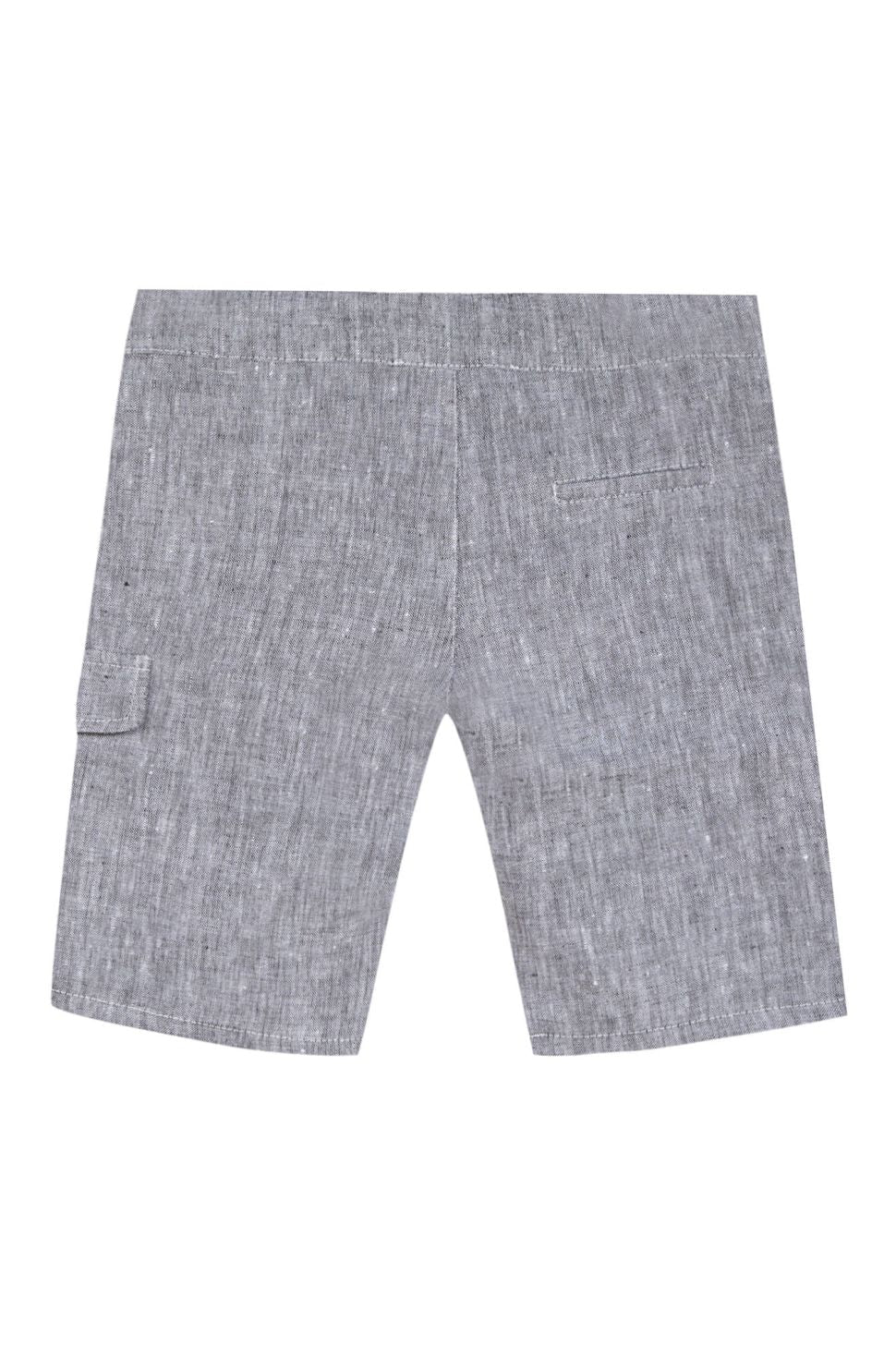 Anthracite Linen Shorts