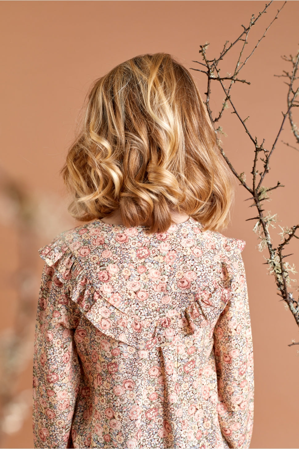 Girls' Flower Blouse
