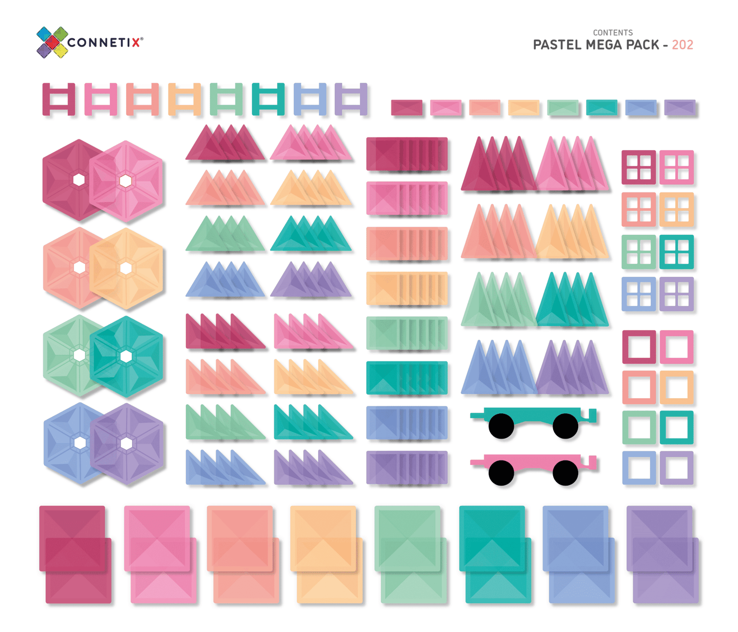 CONNETIX | 202 pc Pastel Mega Pack