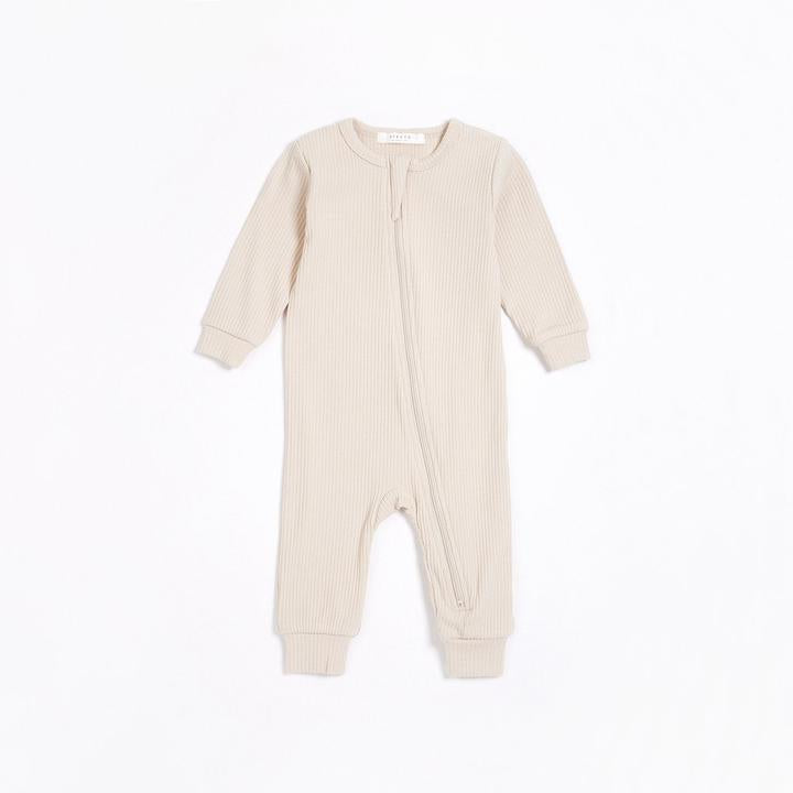 Cream Modal Rib Romper