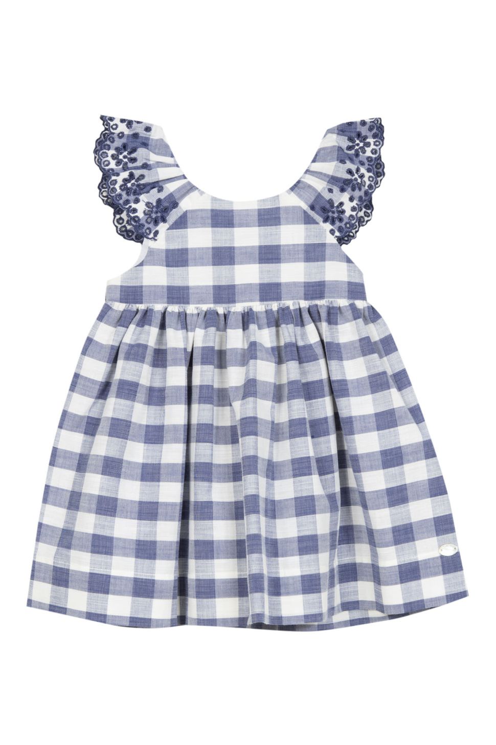 Checkered Dress with Ruffles