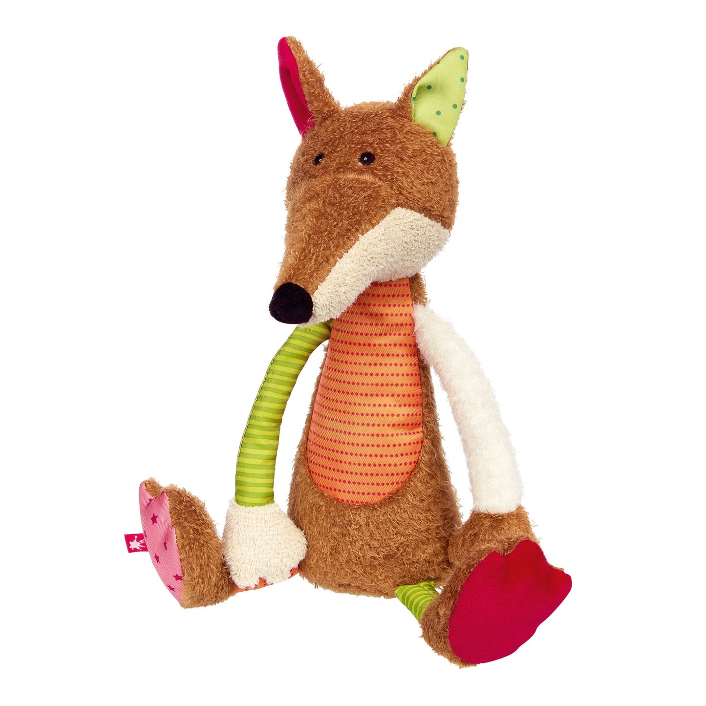 Preorder Patchwork Striped Fox Plush Toy
