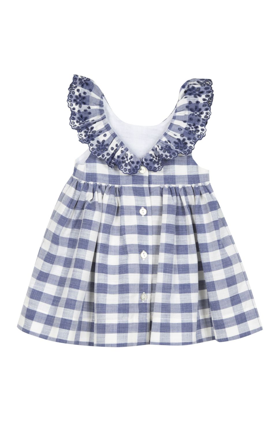Checkered Dress with Ruffles