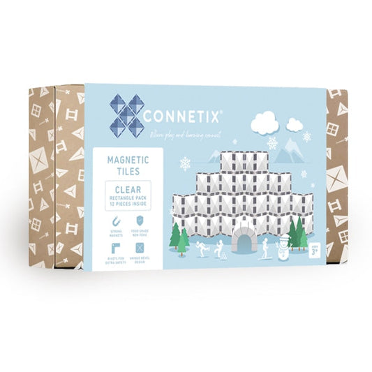 CONNETIX | Clear Rectangle Pack 12 pc