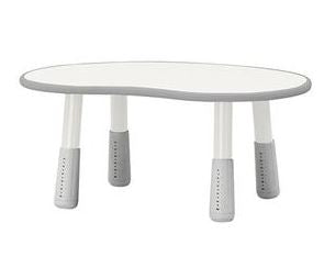 Iloom Small Peanut Table Ivory Grey