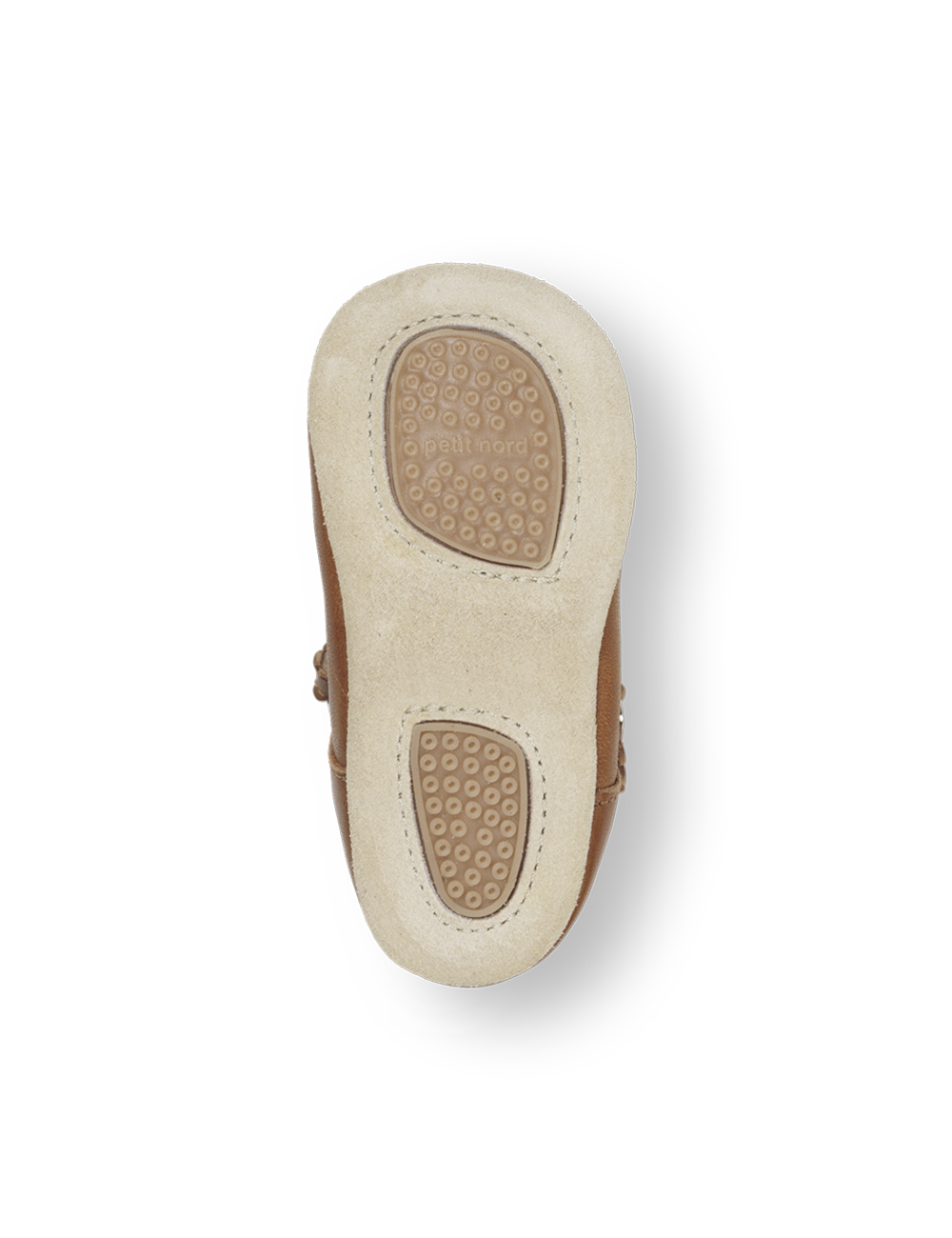 Baby Scallop T-Bar Shoes Cognac