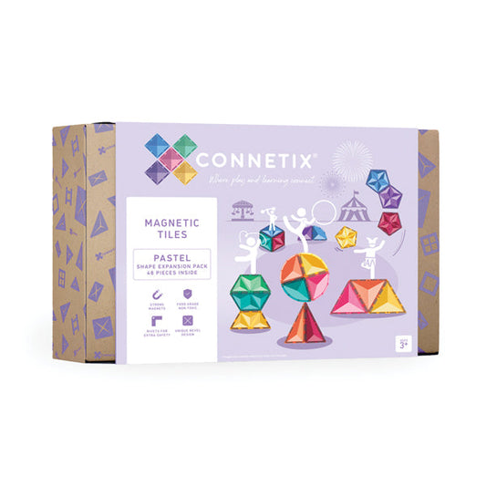 CONNETIX | Pastel Shape Expansion Pack 48 pc
