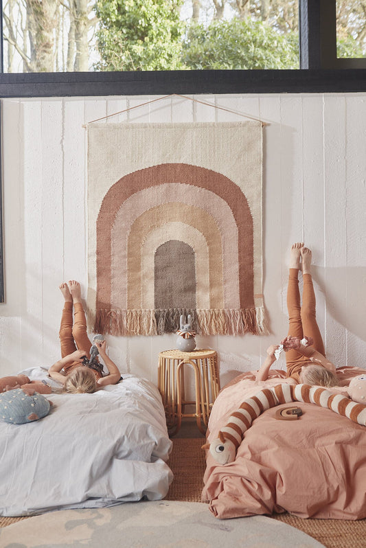 FOLLOW THE RAINBOW WALL RUG - CHOKO