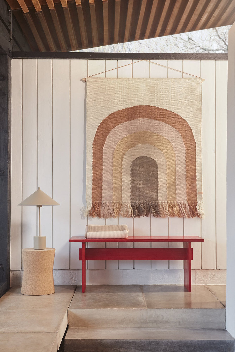 FOLLOW THE RAINBOW WALL RUG - CHOKO