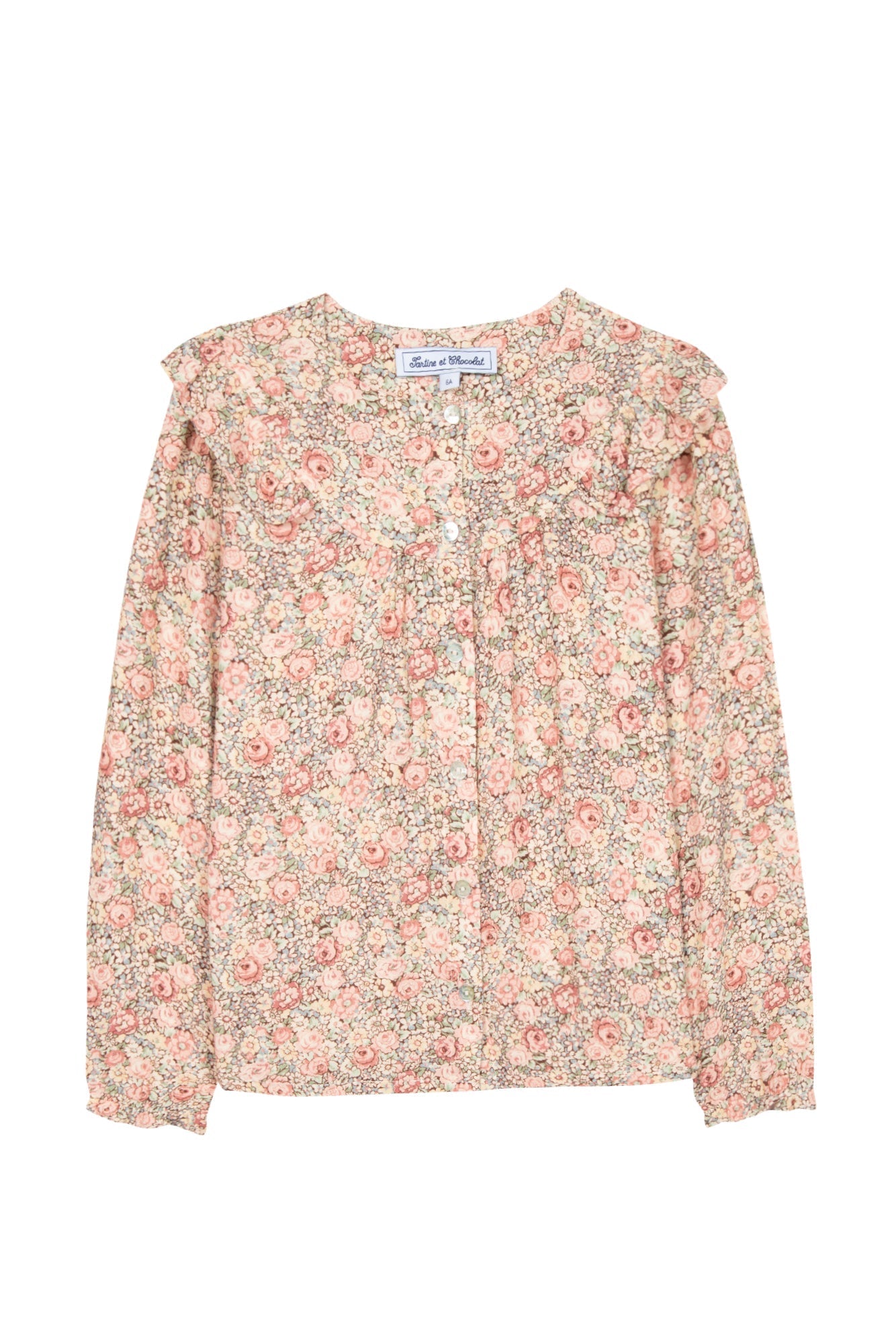 Girls' Flower Blouse