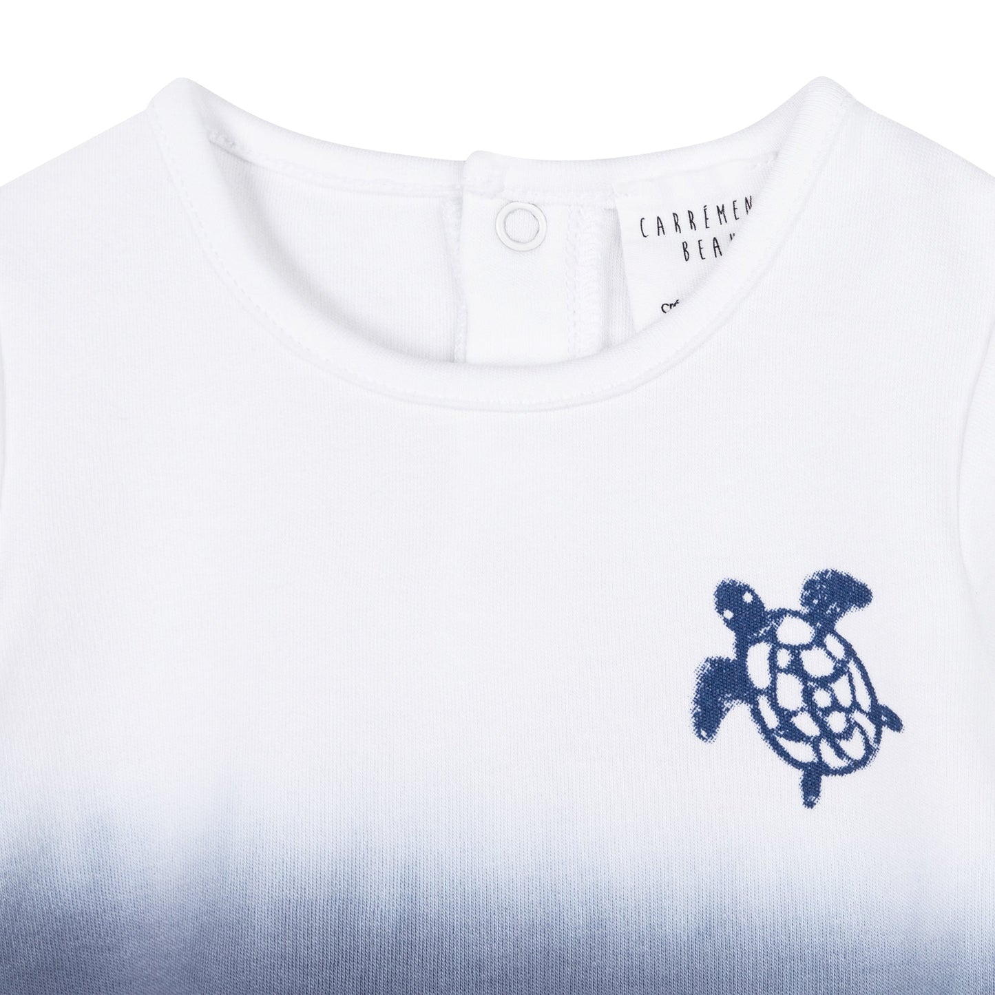 Dip Dyed T-Shirt with Turtle Organic Cotton
