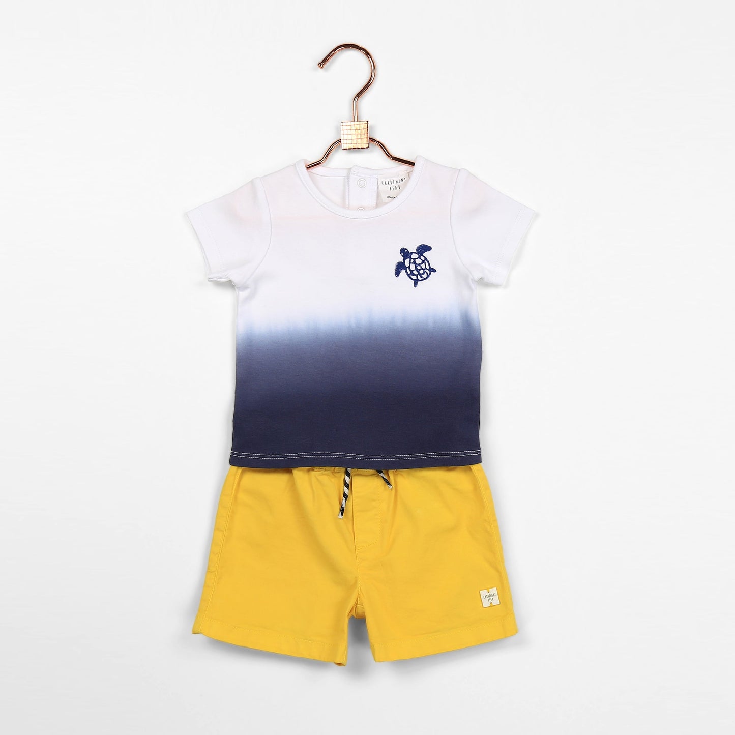 Dip Dyed T-Shirt with Turtle Organic Cotton
