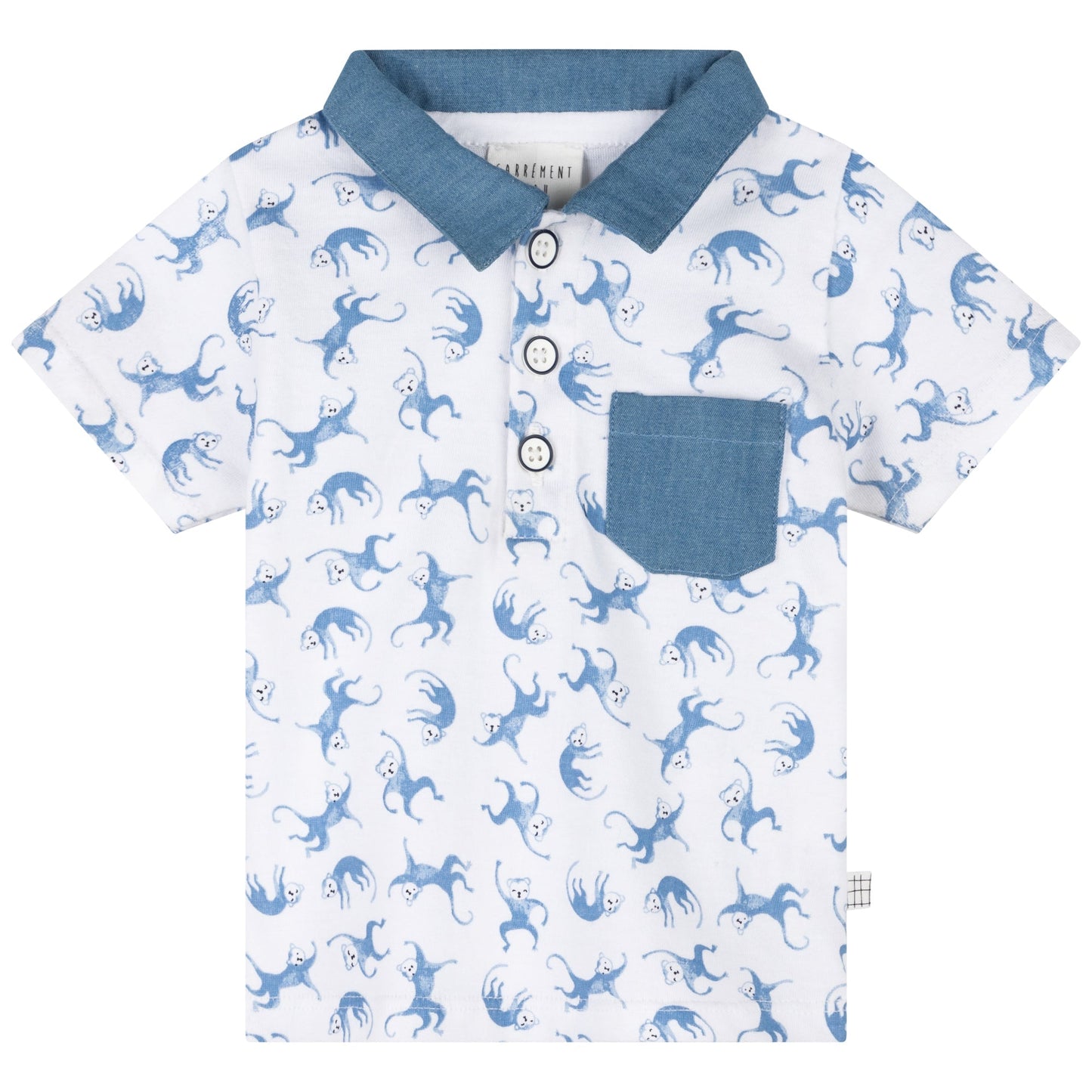 Monkeys Polo T-Shirt and Shorts Set