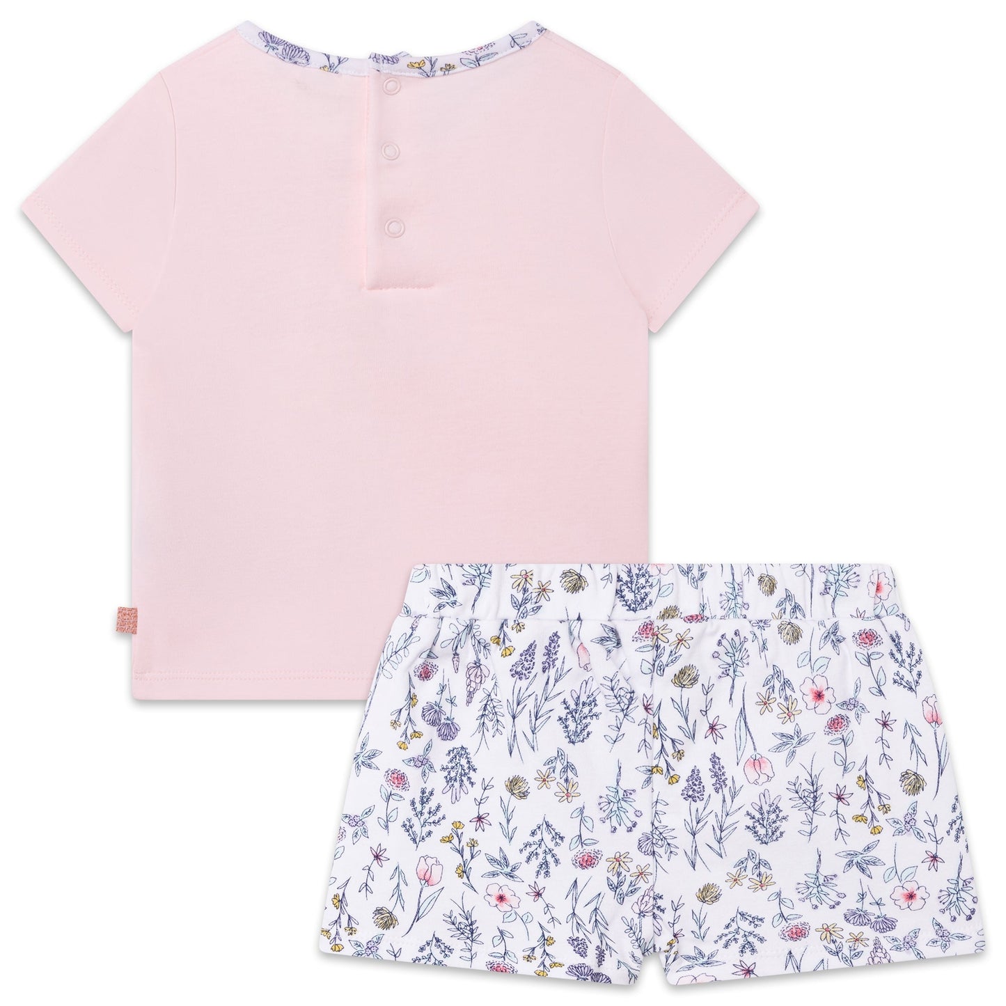 Flowers T-Shirt and Shorts Set Organic Cotton
