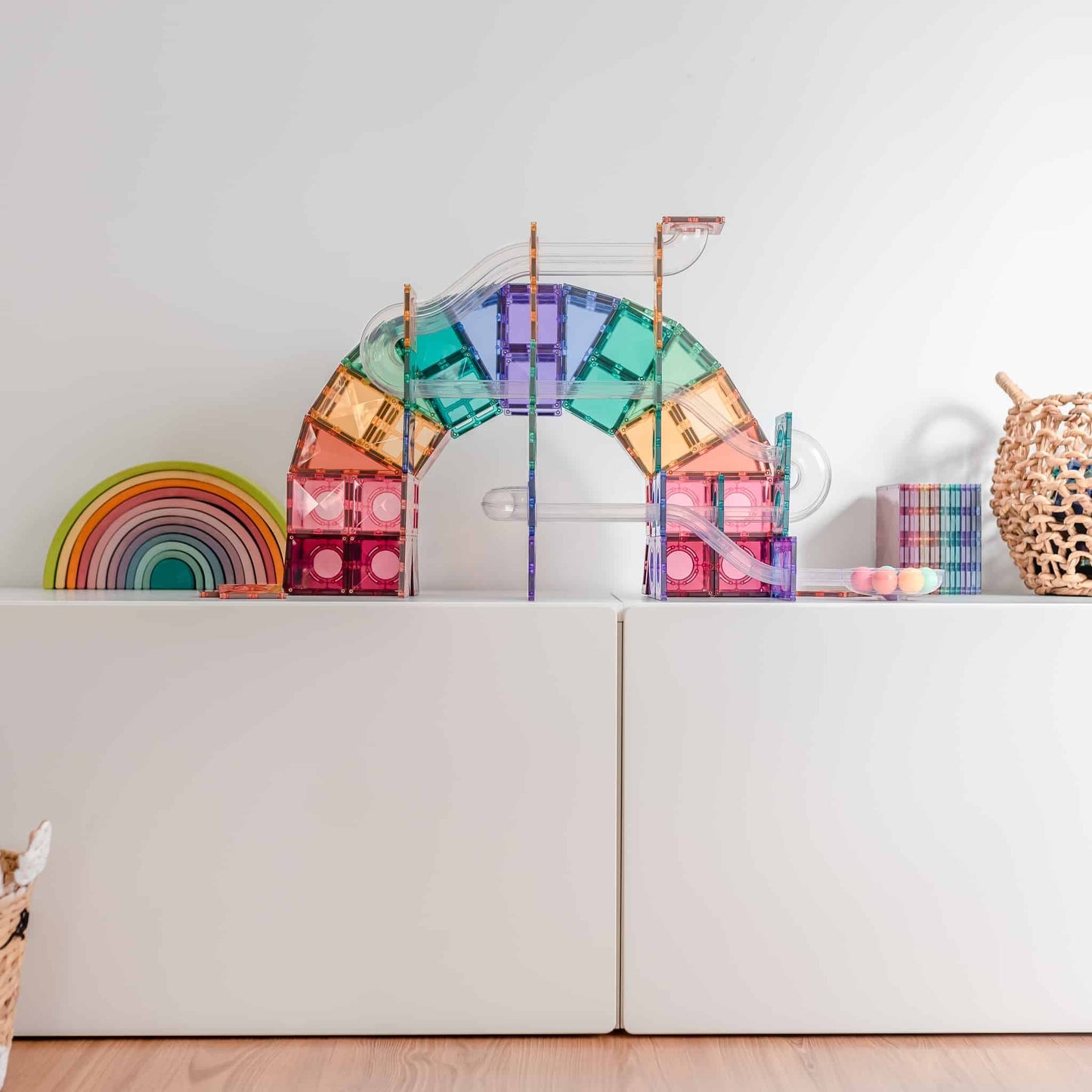 CONNETIX | 106 Piece Pastel Ball Run Pack